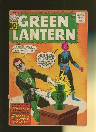 Green Lantern 9 Fr/gd 1.  5 1 Book 1st Yellow Ring & Power Battery Sinestro
