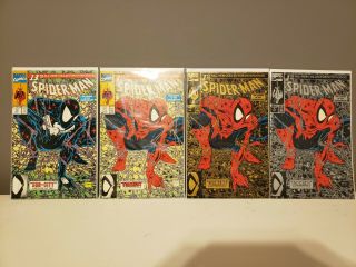 Spider - Man 1 Torment Gold,  Silver & Green,  Spider - Man 13 Sub - City Mcfarlane