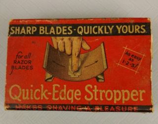 Vintage Quick Edge Stropper Advertising Box 1930 
