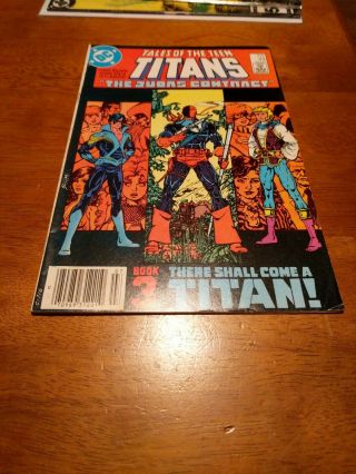 Tales Of The Teen Titans 44 1st Nightwing F/vf Judas Contract Book 3