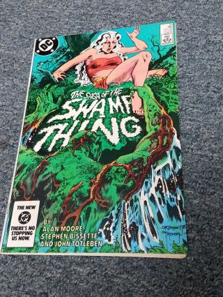 Saga Of The Swamp Thing 25 (dc) 1st Cameo Appearance John Constantine Vf,