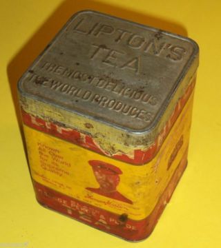 Lipton Tea 1939 Tin Can With Tea Graphics See