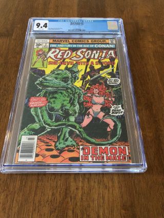 Red Sonja 2 Cgc 9.  4 White Pages