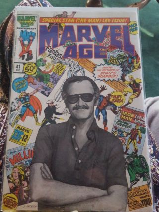 Marvel Age Comic Book 41 Stan Lee Cover