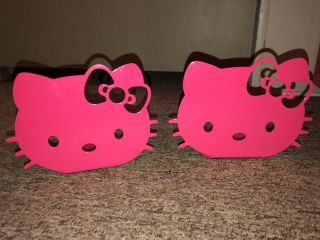 Hello Kitty Hot Pink Heavy Metal Bookends Book Ends 1 Set