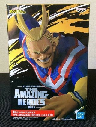 My Hero Academia The Heroes Vol.  5 All Might Figure Banpresto Prize Japan