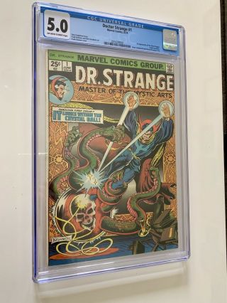Doctor Strange 1 (marvel,  1974) Cgc 5.  0 Case