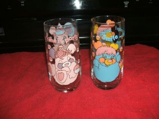 Popples Glasses 2 Of Them P.  C And Party 1986 Those Characters From Cleveland