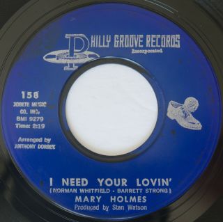 Crossover Soul Mary Holmes I Need Your Lovin 