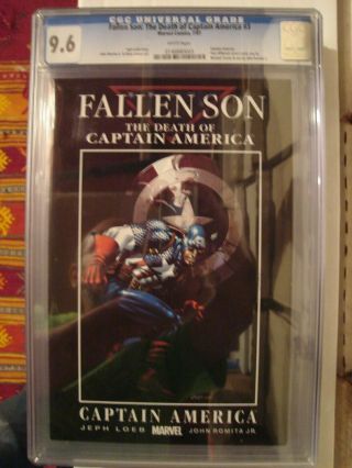 Fallen Son: The Death Of Captain America 3 Cgc 9.  6 Jeph Loeb & John Romita Jr