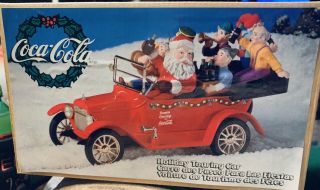 1998 Ertl Holiday Touring Car Santa Claus & Elves W Box Coca - Cola Coke Christmas