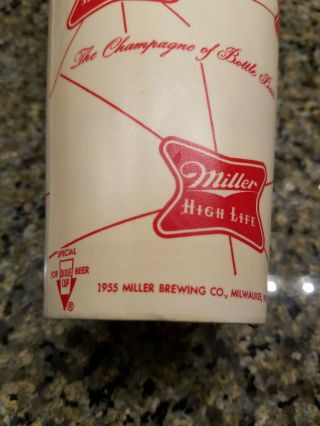 Vintage miller high life Wax Cups 9 collector item rare beer 2