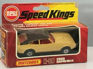 Matchbox K - 59 Speed Kings Ford Capri Mkii 1976 - See Our Other Listings