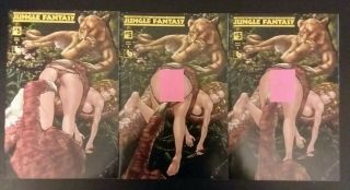 Boundless Jungle Fantasy Ivory 5 Nude & Naughty Variant Set Limited To 100