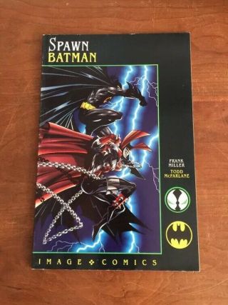 Spawn Batman 1 Mcfarlane Image Comic Book Upc Newsstand Variant 1:100 Rare