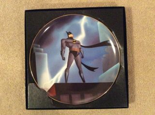 Dc Warner Bros Collectors Plate Batman Animated Batman 195 -