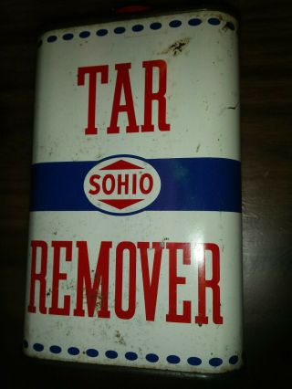 Sohio Tar Remover Advertising Can 3/4 Full