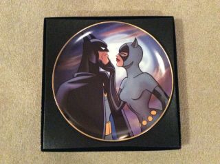 Dc Warner Bros Collectors Plate Batman Animated Catwoman 573 -