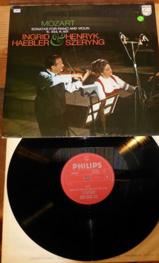 Mozart Sonatas For Piano & Violin Haebler Szeryng Philips Sal6500 - 055