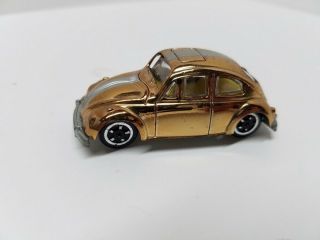 Vintage Aurora Speedline Cigar Box Volkswagen Bug Gold Chrome Pls Read