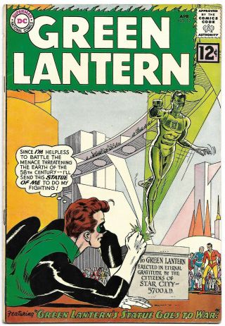 Green Lantern 12 F/vf 7.  0 Bright Colors Classic Gil Kane Cover
