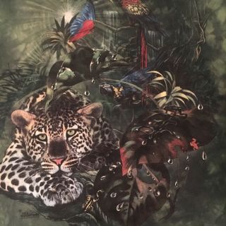 Mountain Leopard Jungle T Shirt - Neshev Art - - Los Angeles Zoo - - Looks - - (xl)