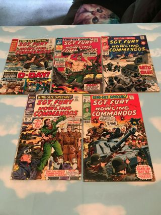 Sgt Fury King Size Annual 2 - 6 G - Vg Silver Age Marvel
