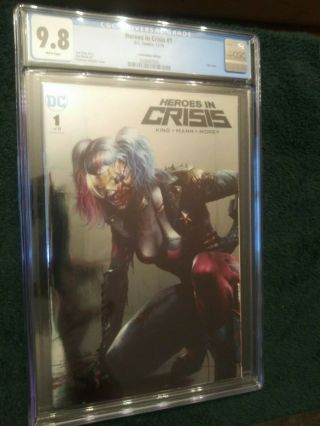 Heroes In Crisis 1 Cgc 9.  8.  Convention Edition.  Foil Cover