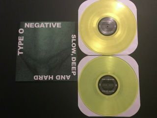 Type O Negative Slow Deep And Hard Green Vinyl Lp Rsd