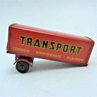 Vintage Wells Brimtoy Tin Transport Trailer,  Circa 1950