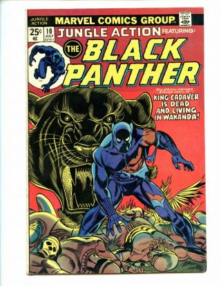 Jungle Action 10 (1972) 1st Appearance King Cadaver Black Panther Fn/vf 7.  0