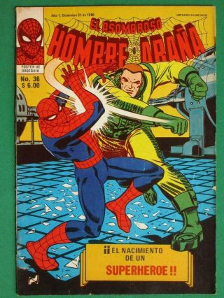 Spider - Man 42 The Birth Of A - Hero Spanish Mexican Comic Novedades