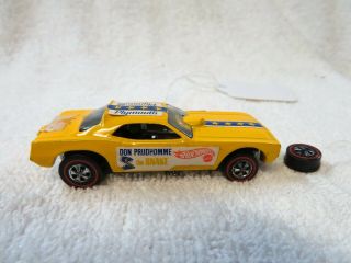 Redline Hot Wheels Snake Yellow But See Pictures And Description
