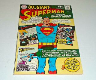 Superman 183 Comic (8.  0 Vf) 1964 80pg.  Giant