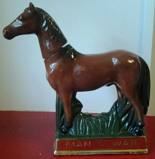 Man O War Horse Decanter 1969