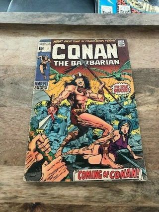 Conan The Barbarian 1 Marvel 1970 1st Appearance Barry Smith Bronze Age