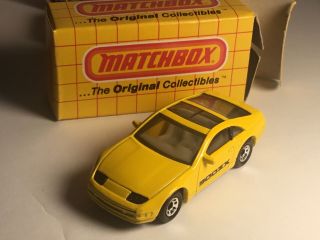 1990 Matchbox No.  61 Mb61 Yellow Nissan 300zx With 300 Zx