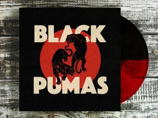 Black Pumas Black And Red Split Vinyl /750 & Rare Funk Soul