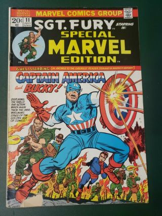 Sgt.  Fury Howling Commandos 13 Marvel Comic 1964 Captain America App.  Silver Age