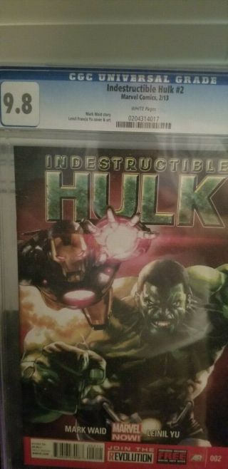 Industructible Hulk 2 - Cgc Graded 9.  8