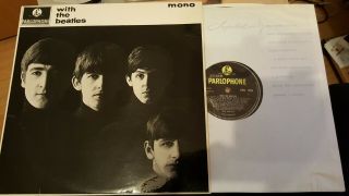 The Beatles With The Beatles Uk Mono Parlophone Pmc 1206 
