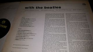 THE BEATLES With The Beatles UK MONO Parlophone PMC 1206 ' Jobete ' 1N 1N 7