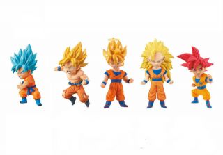 Banpresto Dragon Ball Wcf Series 1 Son Goku Special Gokou Set Of 5 Figures