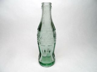 Vintage Soda Pop Bottle Coke Coca - Cola December 25 1923 Empty Antique Green