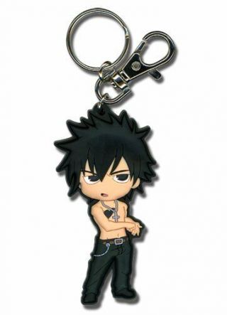 Fairy Tail: Chibi Gray Fullbuster Pvc Key Chain By Ge Animation