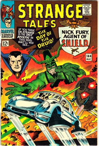 Strange Tales 144 Vf Kirby Ditko " Day Of The Druid " 1966 Doctor Nick Fury
