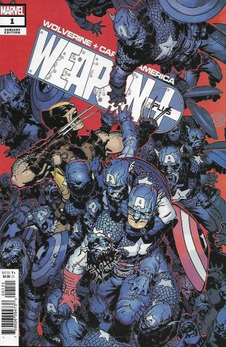 Wolverine Captain America Comic Issue 1 Weapon Plus Limited Variant Modern Age