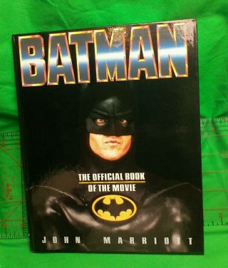 Batman Official Book Of The Movie 1989 By John Marriott Hardcover