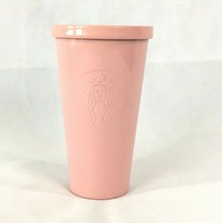 Starbucks 2017 Stainless Steel Pink Rose Gold Cup Travel Tumbler Mug 16oz