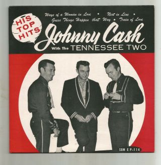 Rockabilly E.  P.  W/ Pic.  Cover Johnny Cash W Tennessee Two - Hear 1958 Sun E.  P.  114